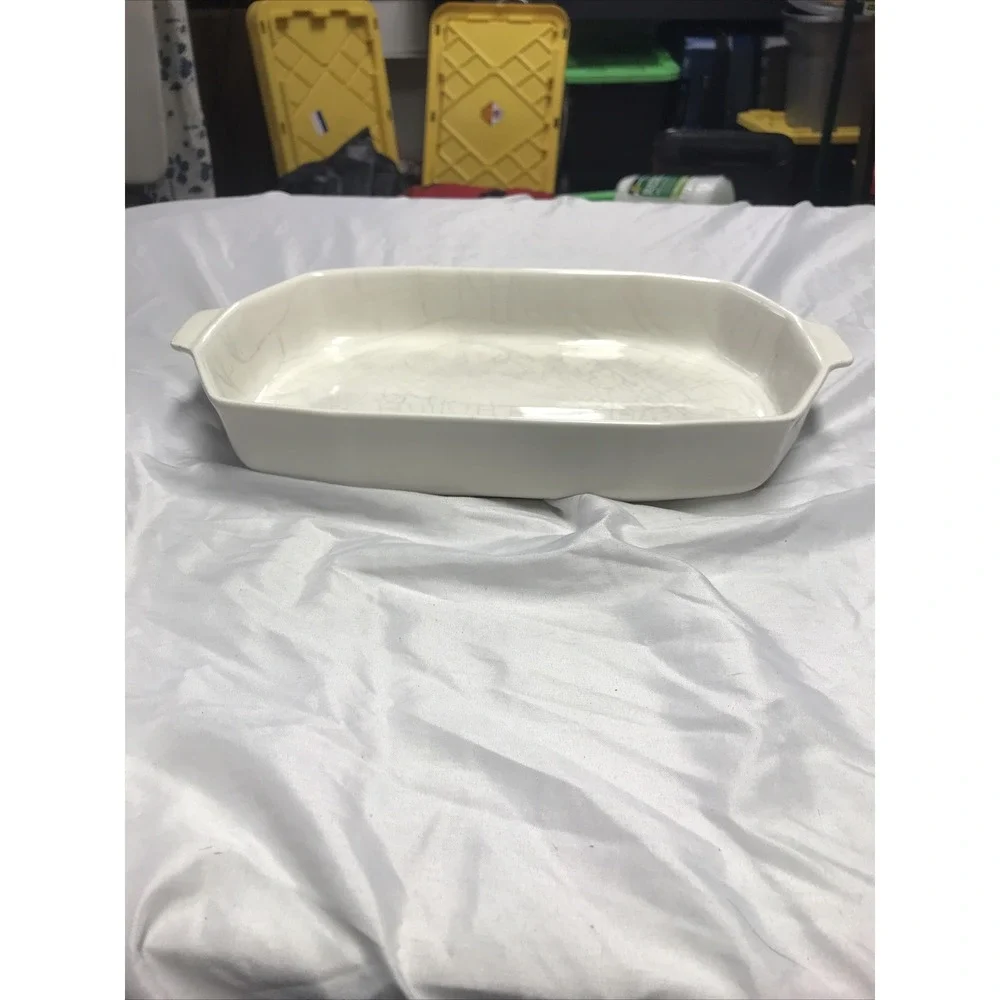 2 Quart Baker ‎ Pfaltzgraff HERITAGE WHITE Lasagna Casserole 236